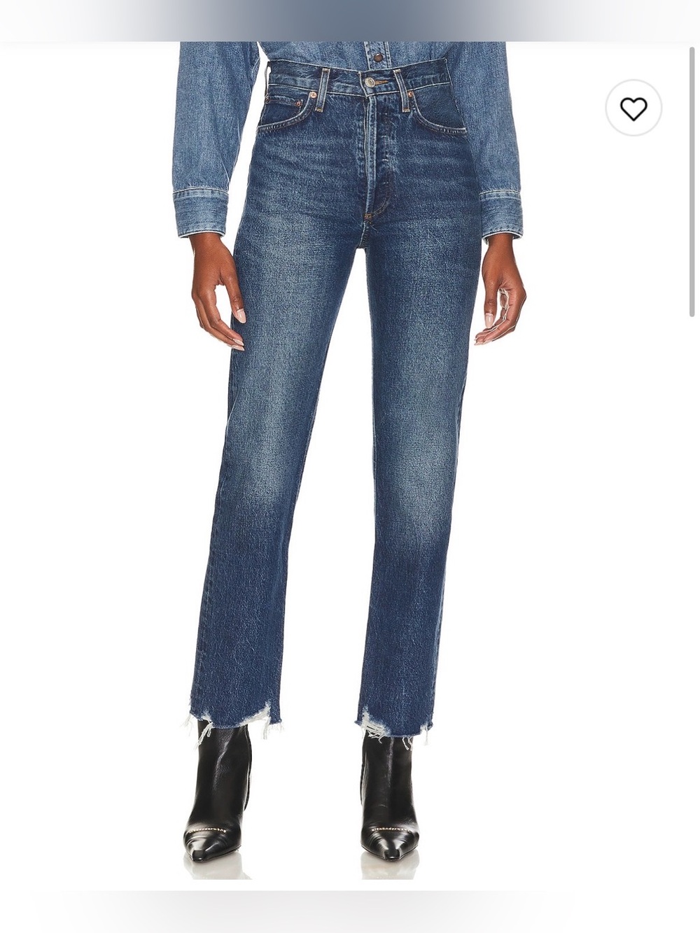 Agolde 90s Pinch Waist High Rise Jeans in Swindle 25